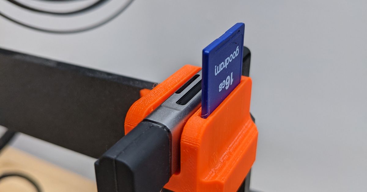 Integrated SD Card and reader storage for Prusa MK3S by Ratchet Werks