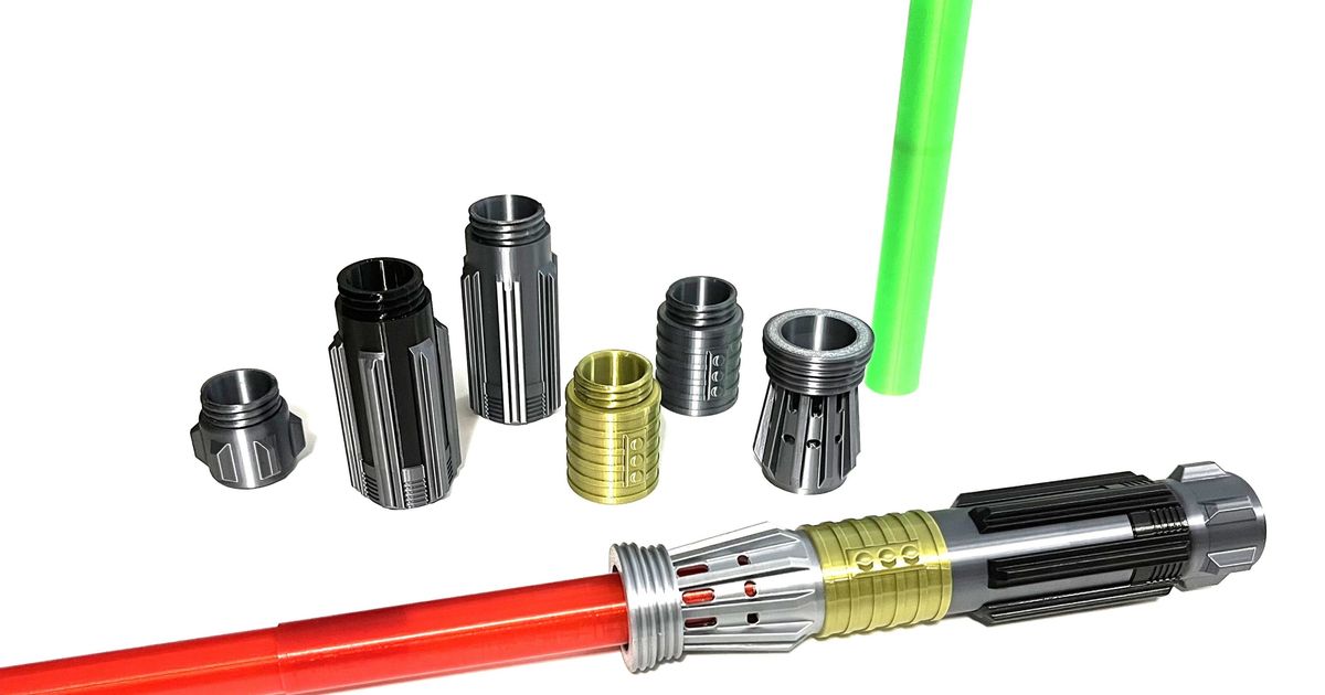 Modular Collapsible Lightsaber 2 by Bill Davis | Download free STL ...