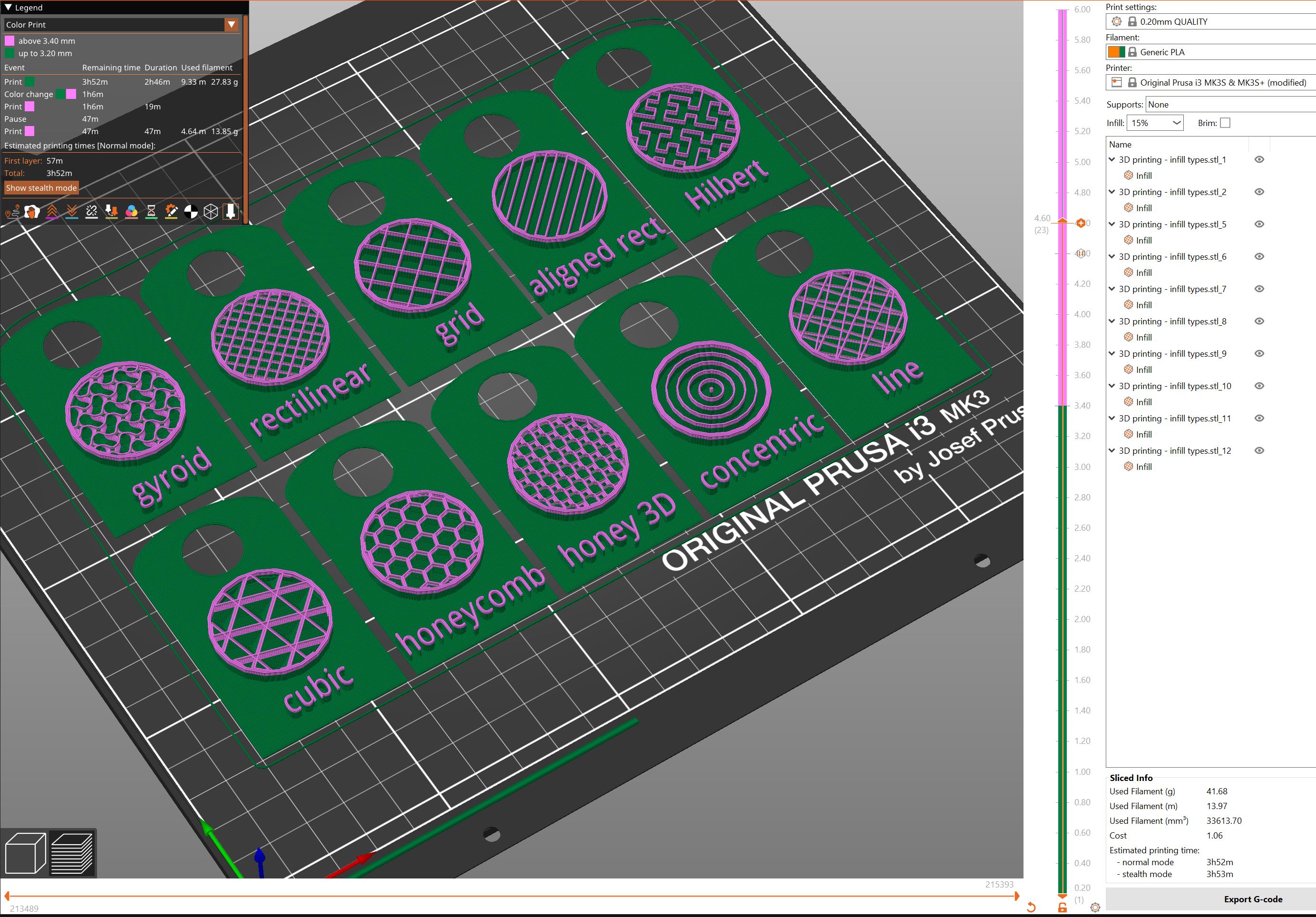 3D printing - infill pattern example tags by Darin White | Download ...