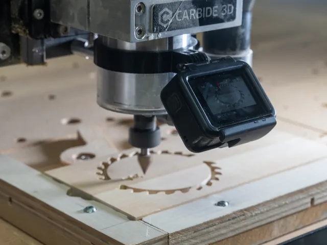 GoPro Mount with 100mm Long Arm for Shapeoko X-Carve OneFinity CNC 65mm Spindle Router