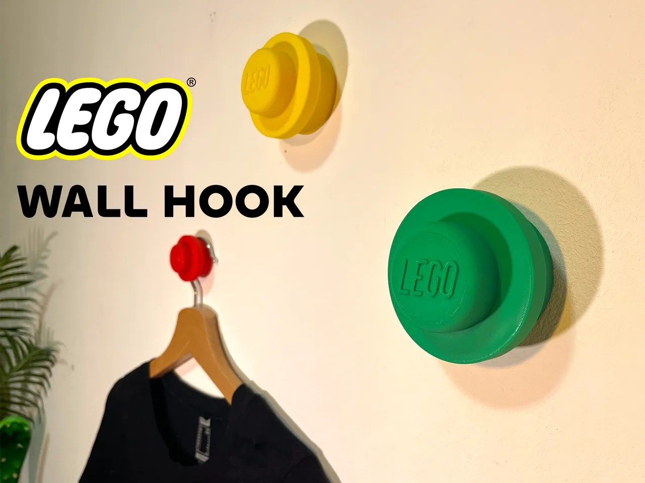 Lego Wall Hanger by andino Download free STL model Printables