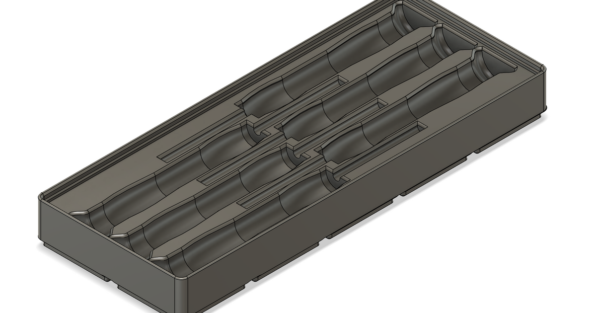 Gridfinity 6x Toolset Tray By Rafael Borges | Download Free STL Model ...