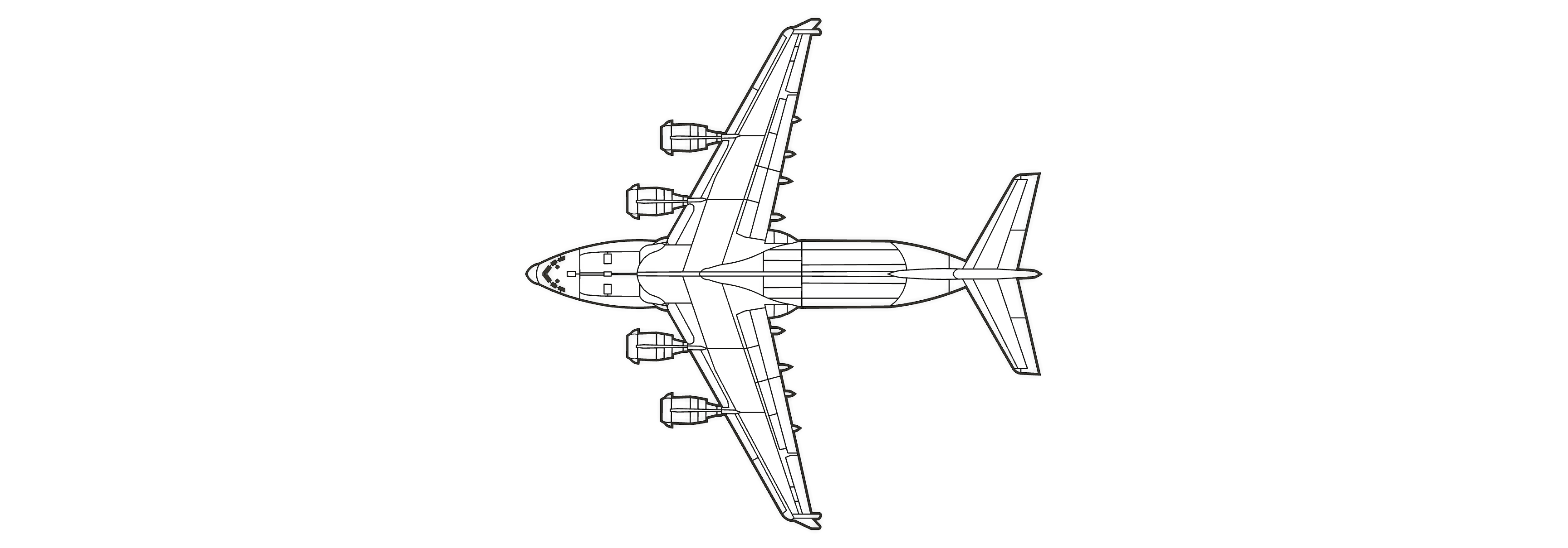 C-17 - Top View - Silhouette by Chris D | Download free STL model ...