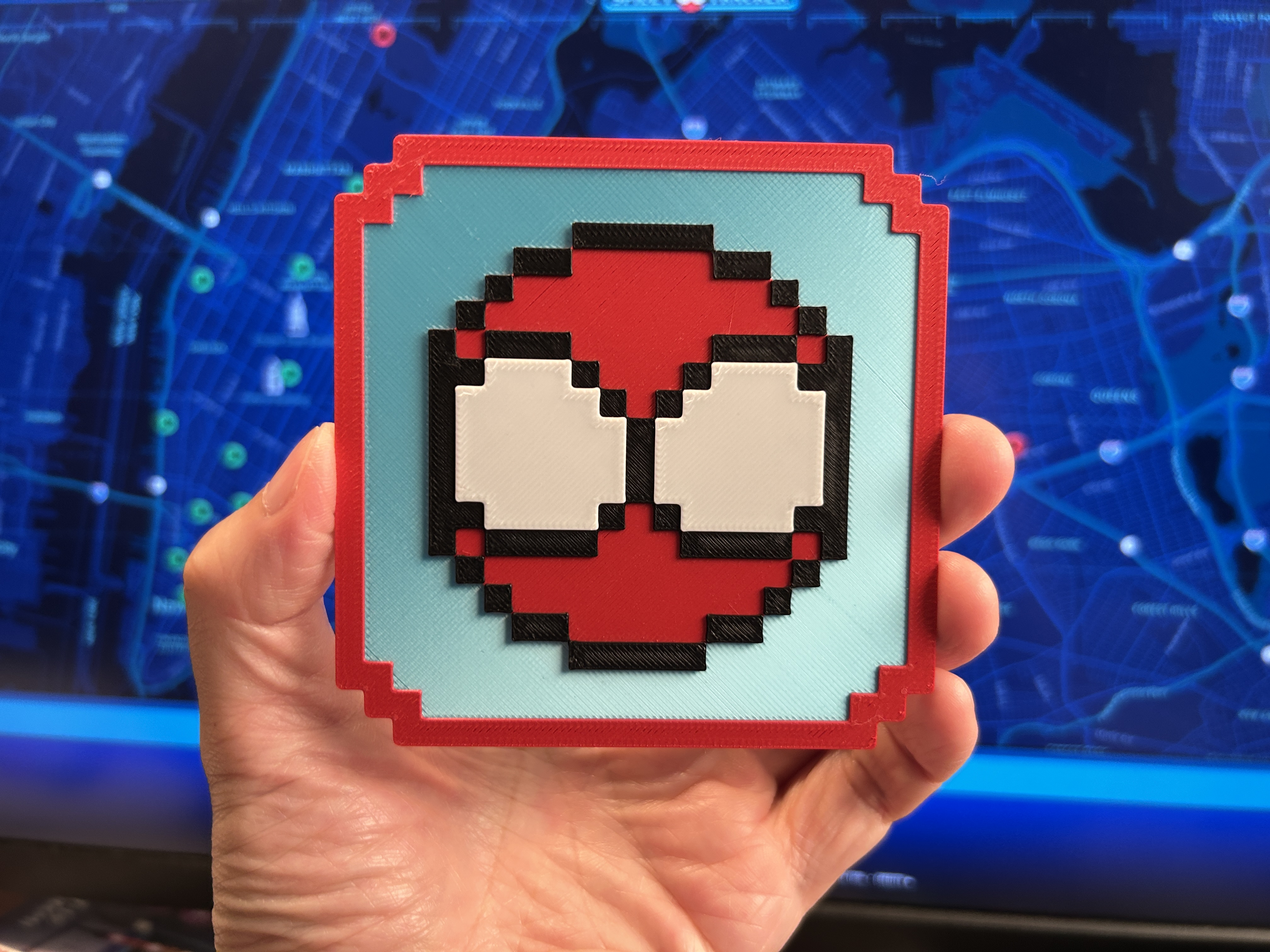 Spidey Tracker Coaster 8-Bit Spider-Man