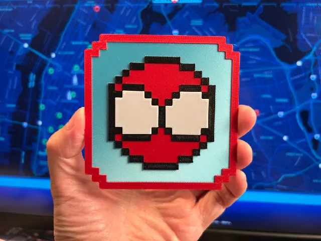 Spidey Tracker Coaster 8-Bit Spider-Man