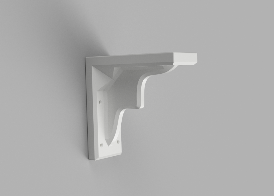 Two-Way Shelf Bracket - 7" x 7" x 3"