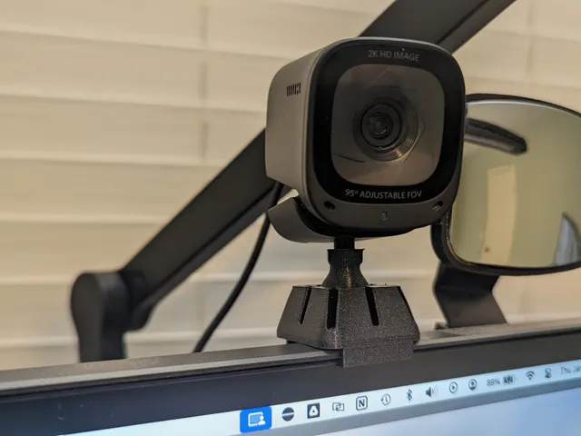 Pan & Tilt 1/4-20 Webcam Monitor Mount