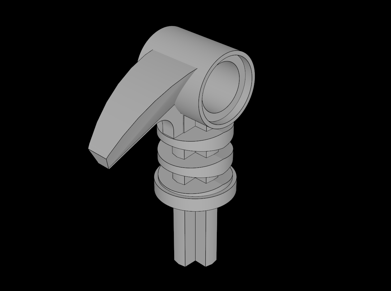 Lego Compatible (42074.dat) Technic Bionicle Hook Small with Axle and Hole