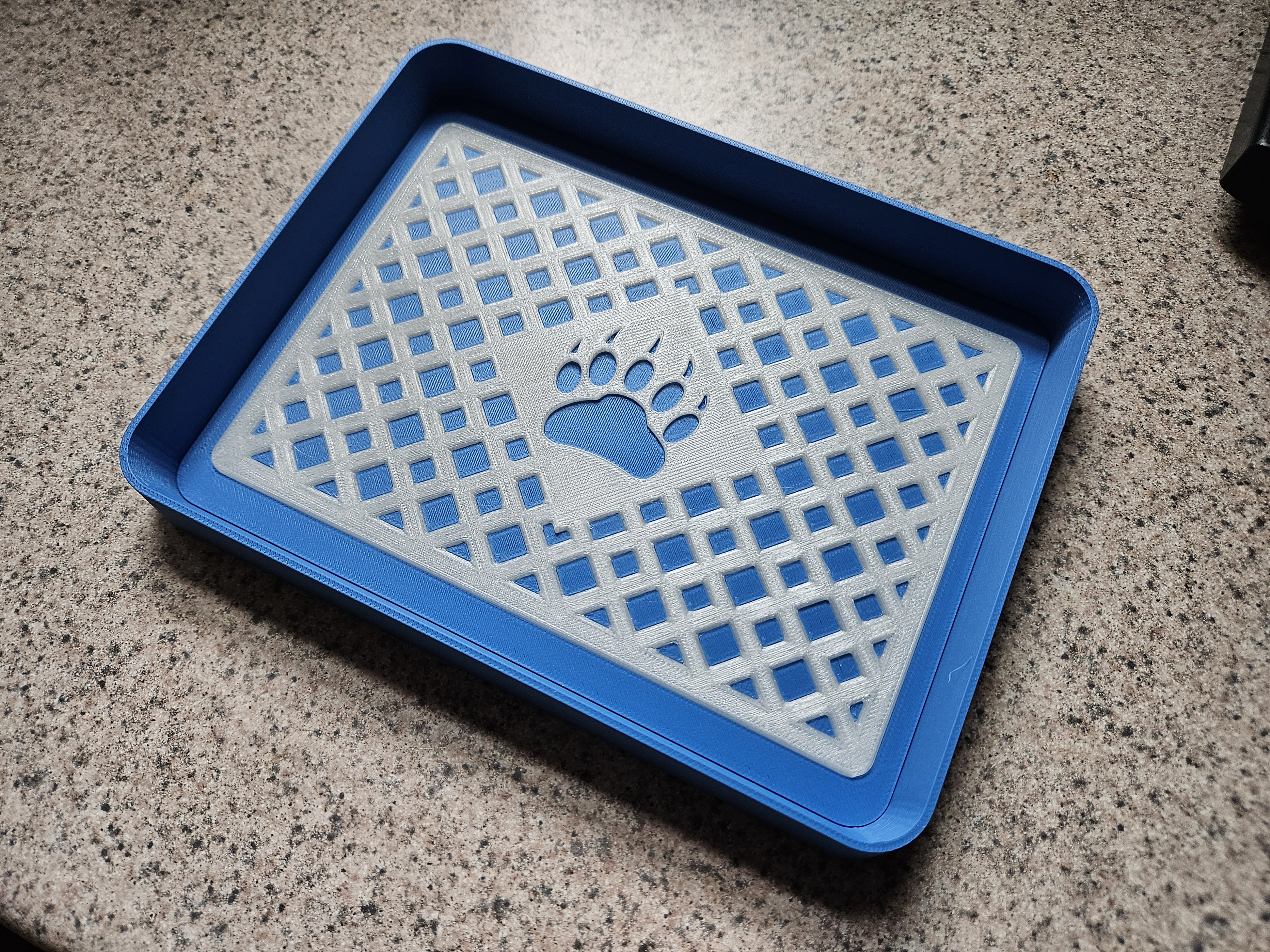 Key Tray with TPU Bear Paw Insert