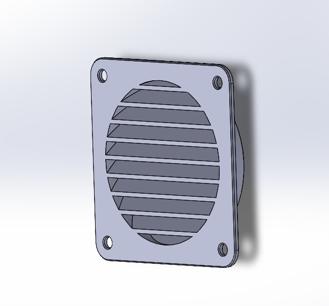 76 mm ventilation grid. Rainproof