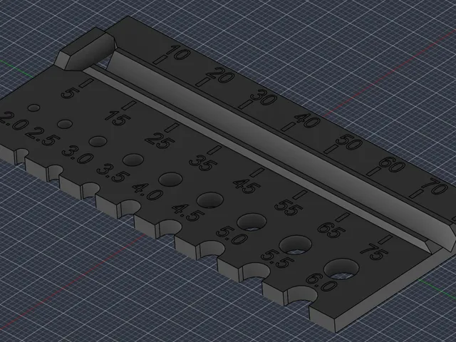 Wood Screw Measuring Tool (Metric)