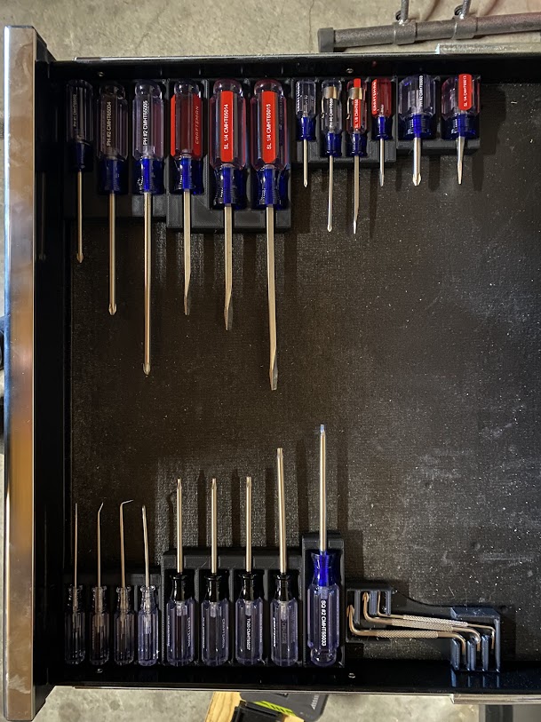 Screwdriver Organizer by tnwest Download free STL model