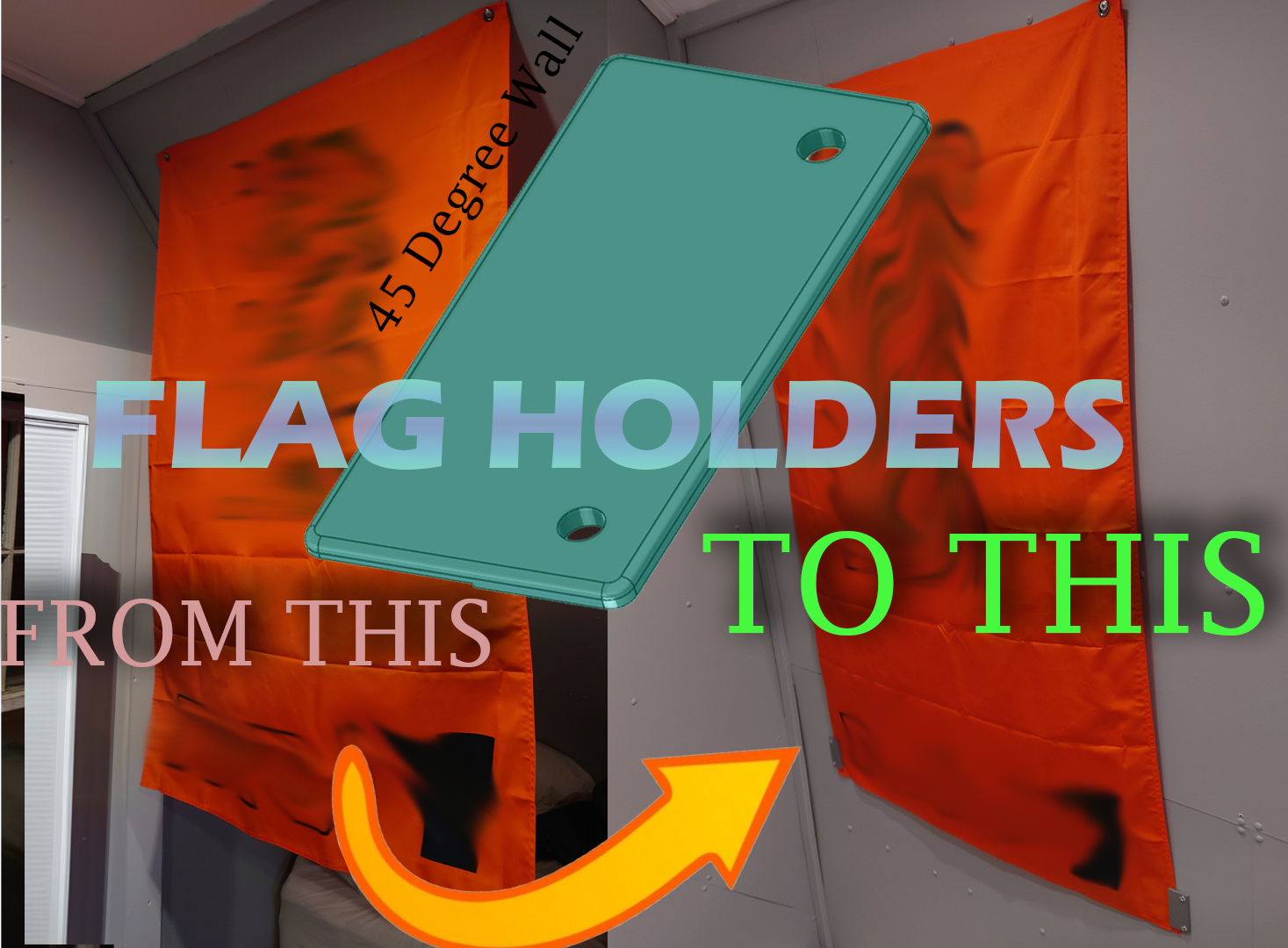 3'x5' Flag Holders to Prevent Hanging