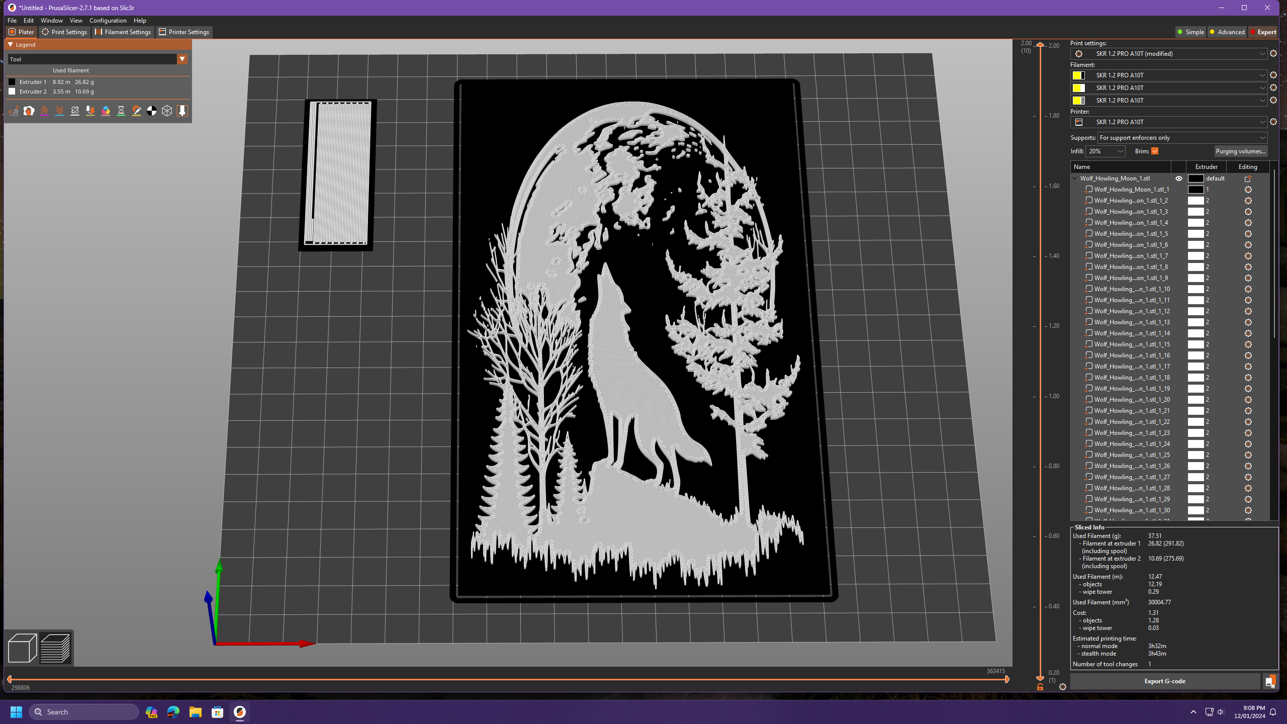 Howling Wolf at the Moon Wall Art by Clod Stomper Productions ...
