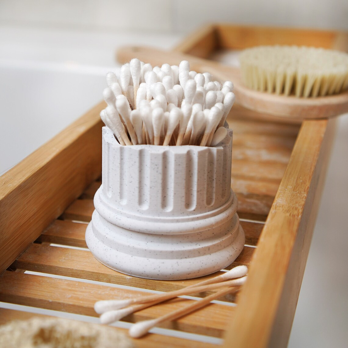 Cotton bud holder roman pillar by Christoph Lehner Download free STL