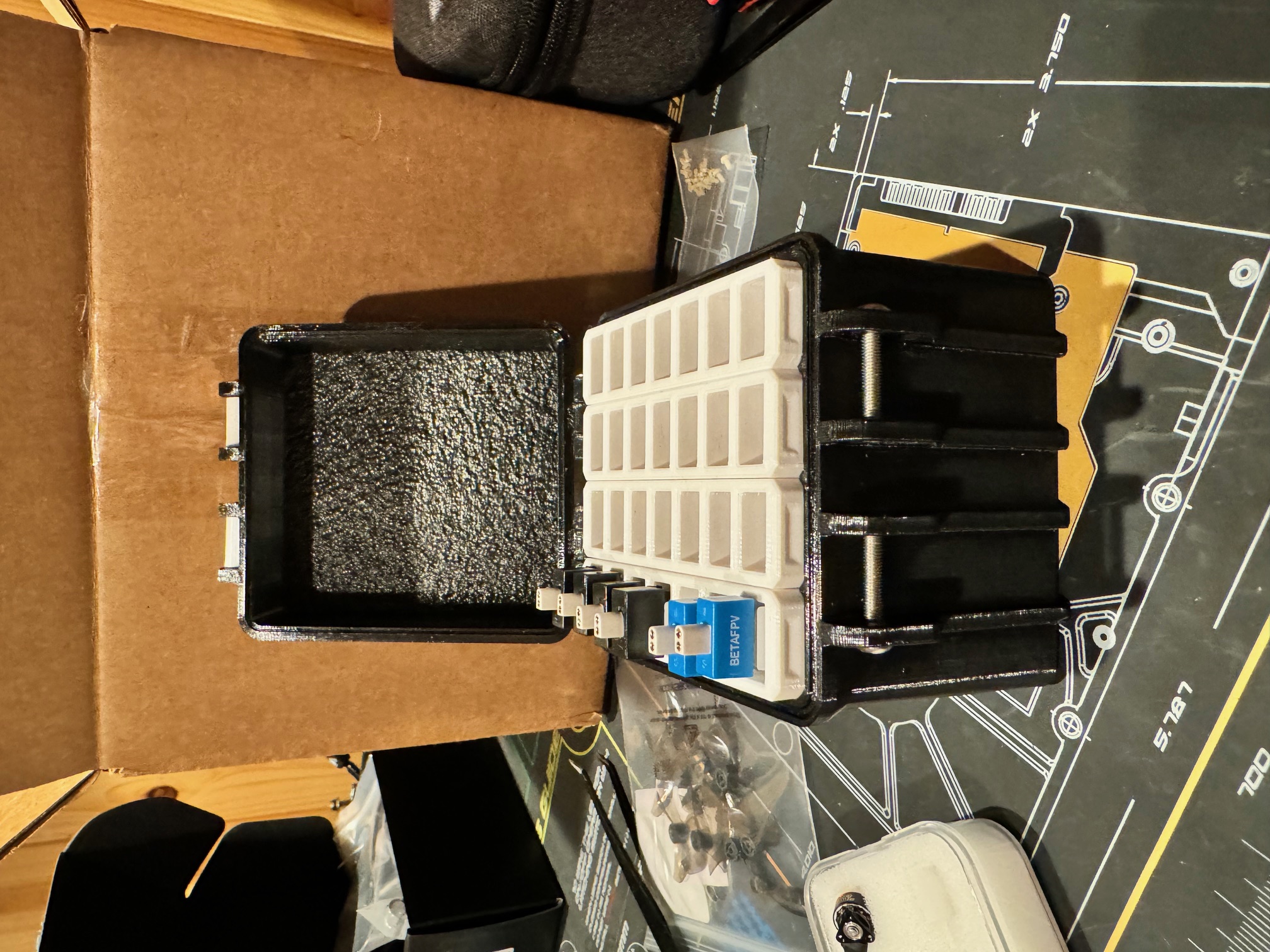 Rugged 1S Tinywhoop Battery Box