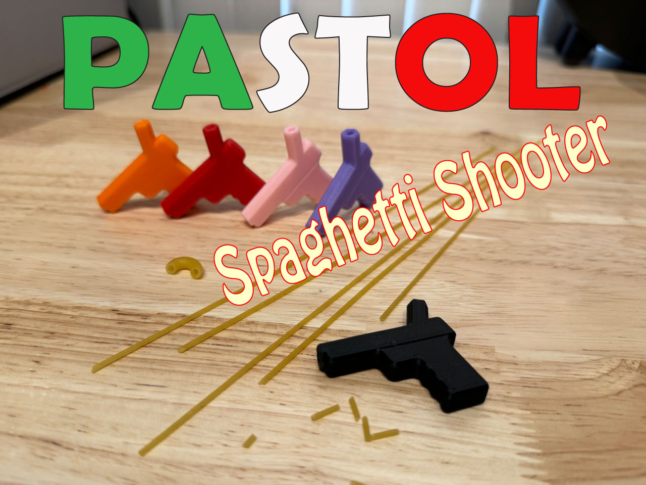 PASTOL - Spaghetti Shooter - Pasta Gun by HiroKoisoRacing | Download ...