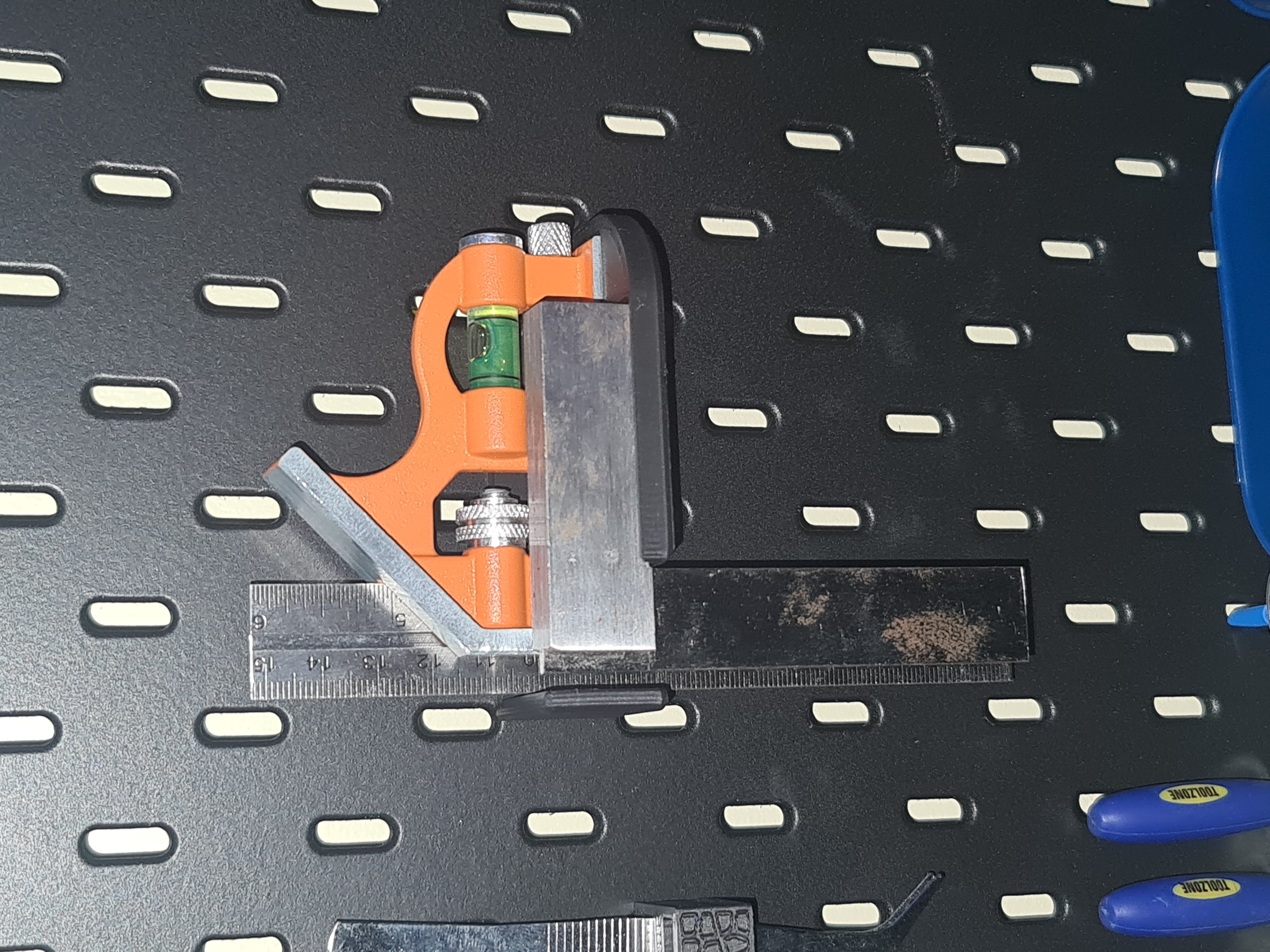 BAHCO Combination Square Holder for Ikea Skadis CS150 and machinists square