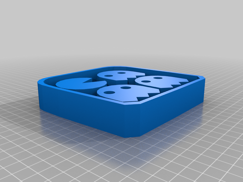 Miniatura 3 do modelo 3D Pacman ice cube tray