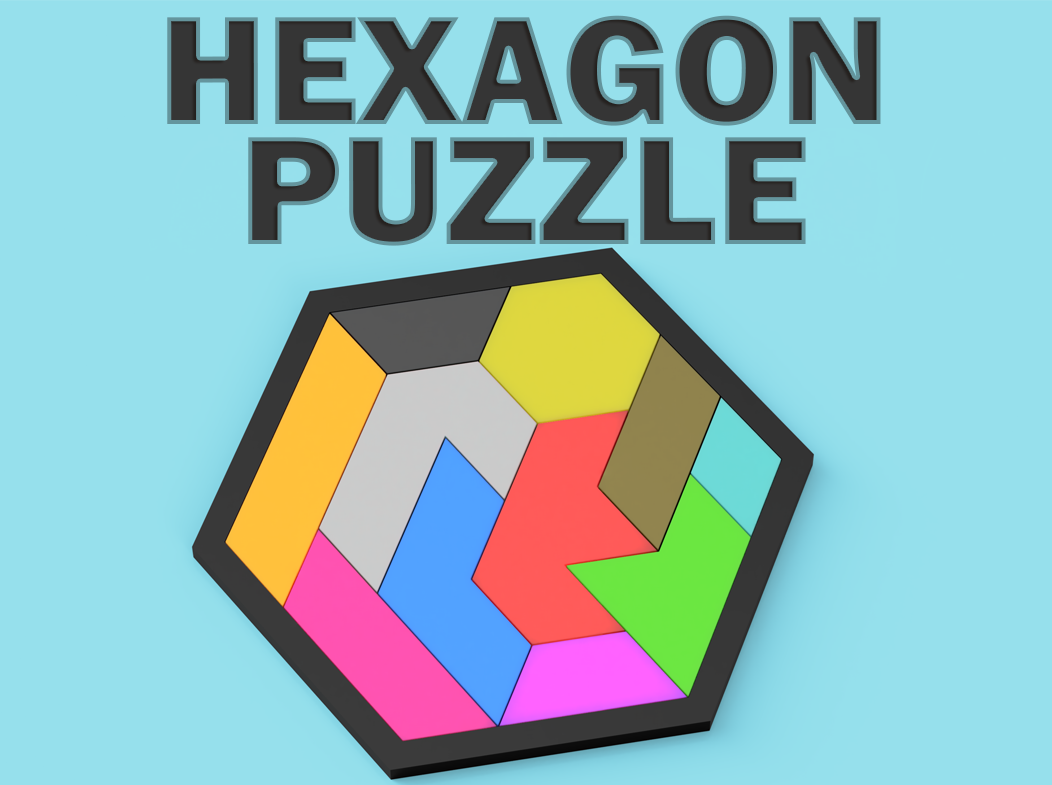 Hexagon block mind puzzle