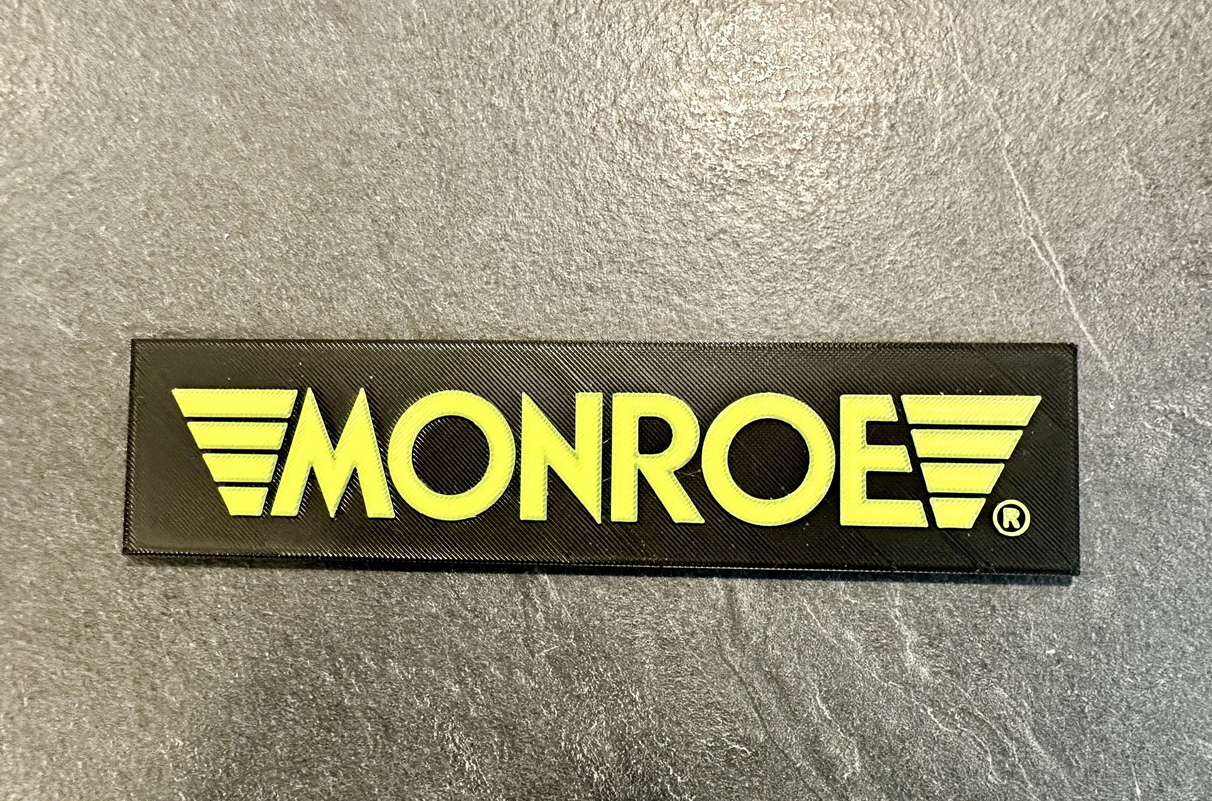 Monroe advertising sign for Carrera slot car
