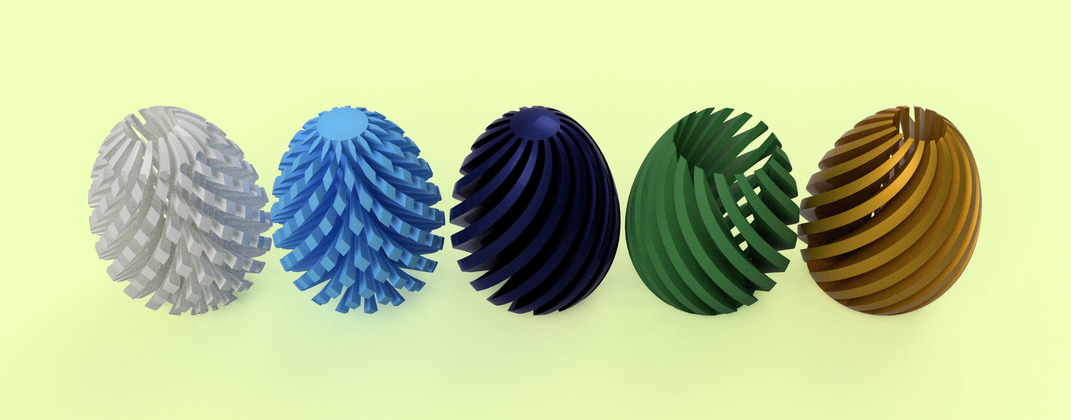 Spiral twist combining easter eggs — miniatura 6