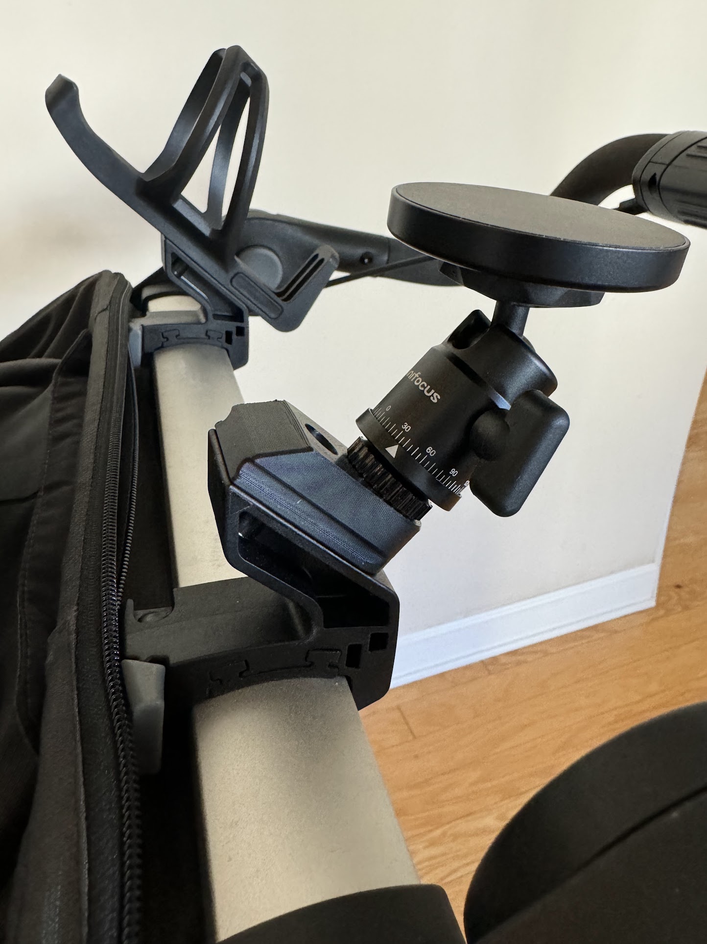 Thule Stroller Magsafe Phone Mount adapter using a Thule Cup