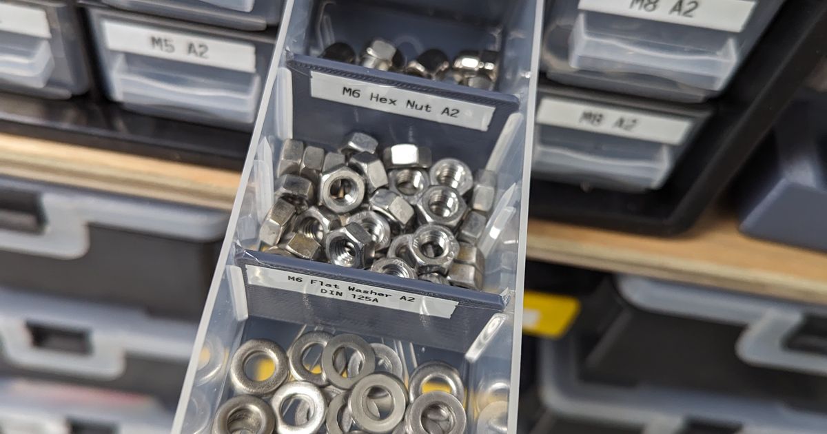 Dividers for Screwfix storage unit 8445P by Timothy Download free STL