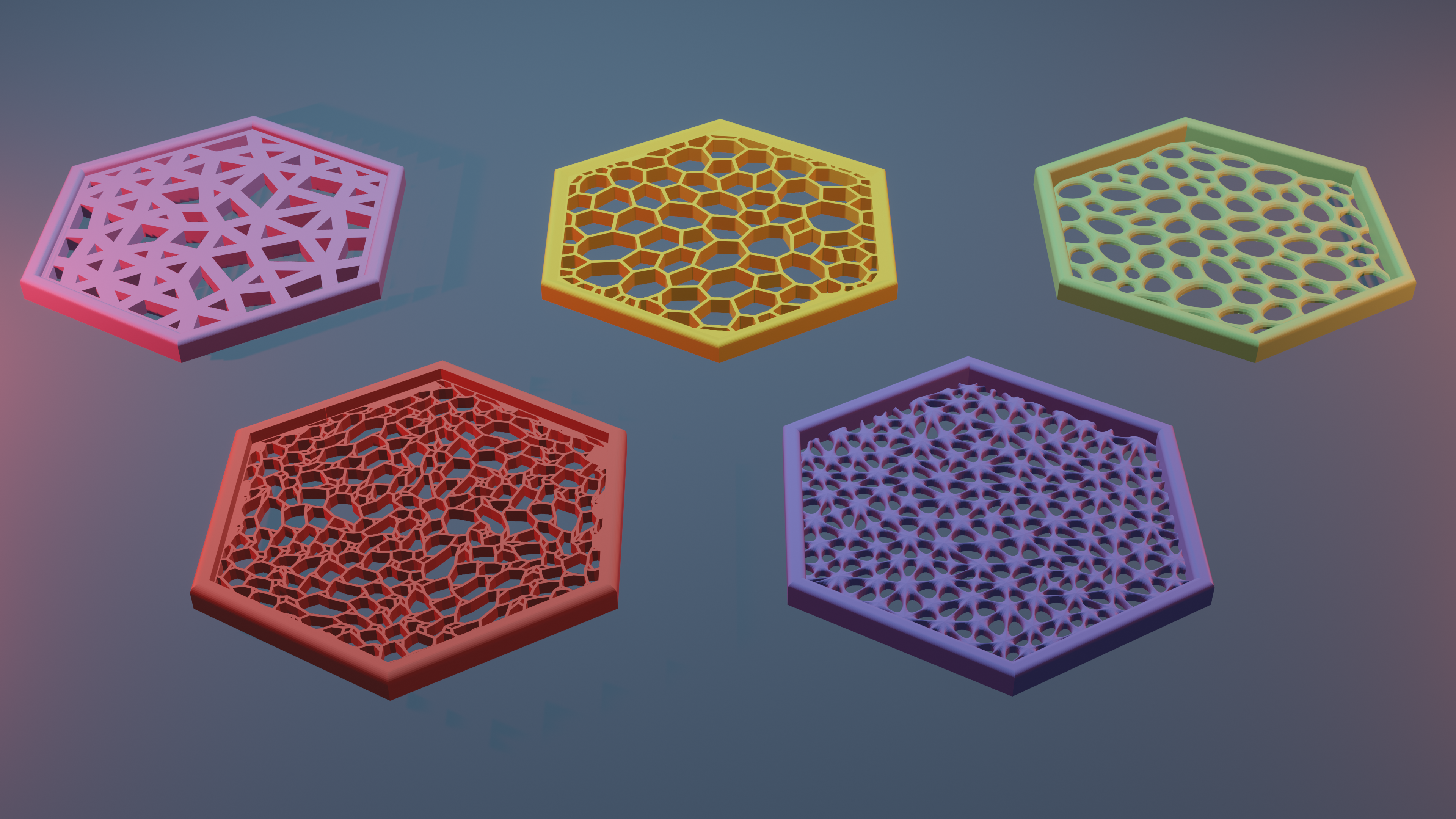 Voronoi Coasters