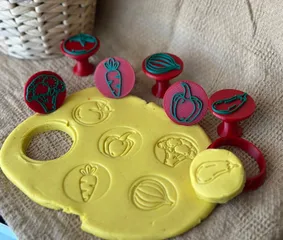 Sensory Stamp Set | Vegetables