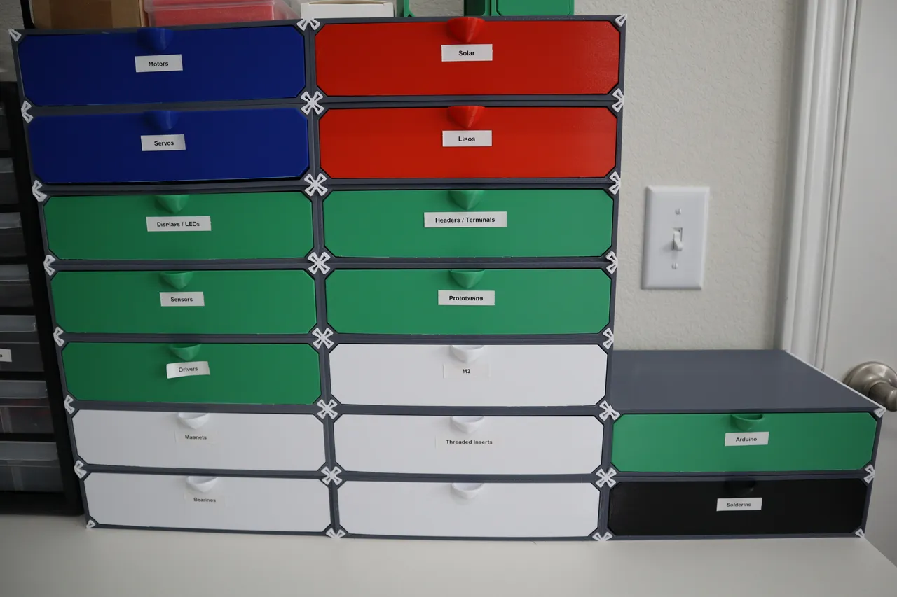 Modular Gridfinity Drawers with End Stops by Advanced Hobby