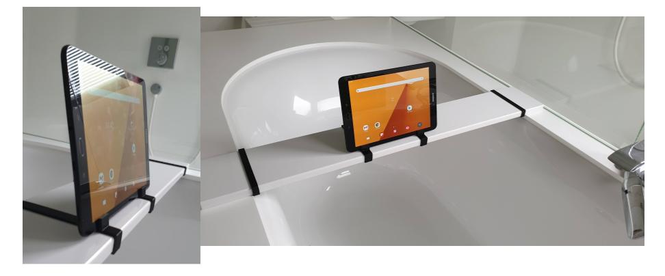 Tablet / Phone stand for bathtub