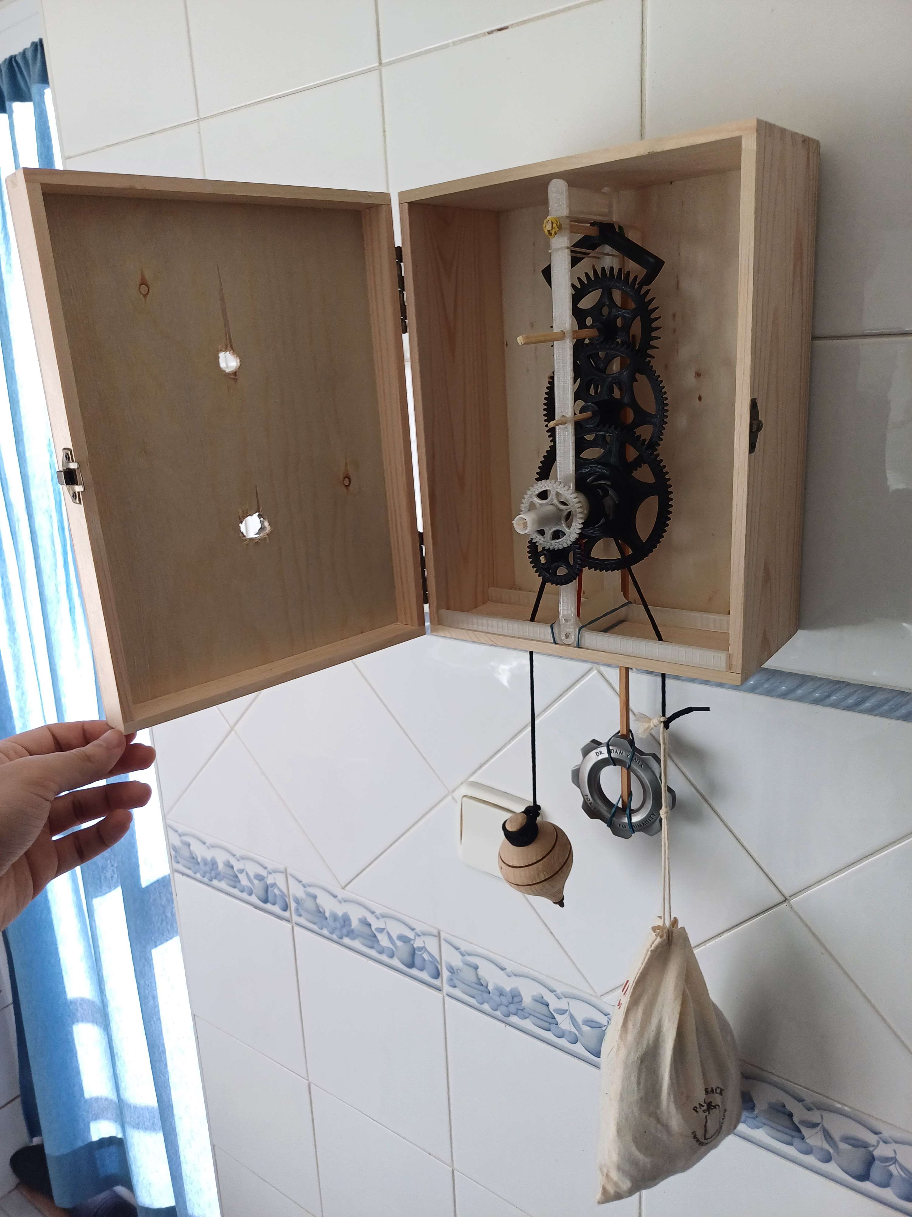 Miniatura 4 do modelo 3D Pendulum Clock Mechanism