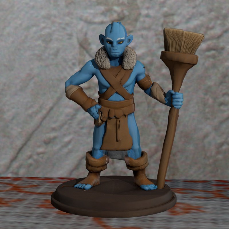 TTRPG NPC The Cleaner  FDMready NOsupport Easyprint
