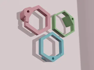 Flexible Hexagonal Plant Wall Mount
