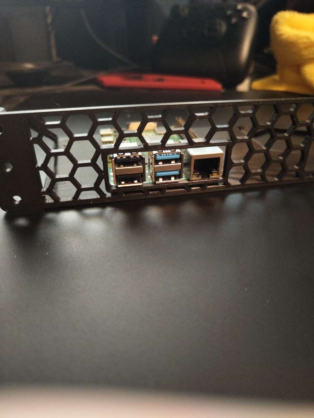 1U Rack Shelf 2x Raspberry Pi for 10" racks