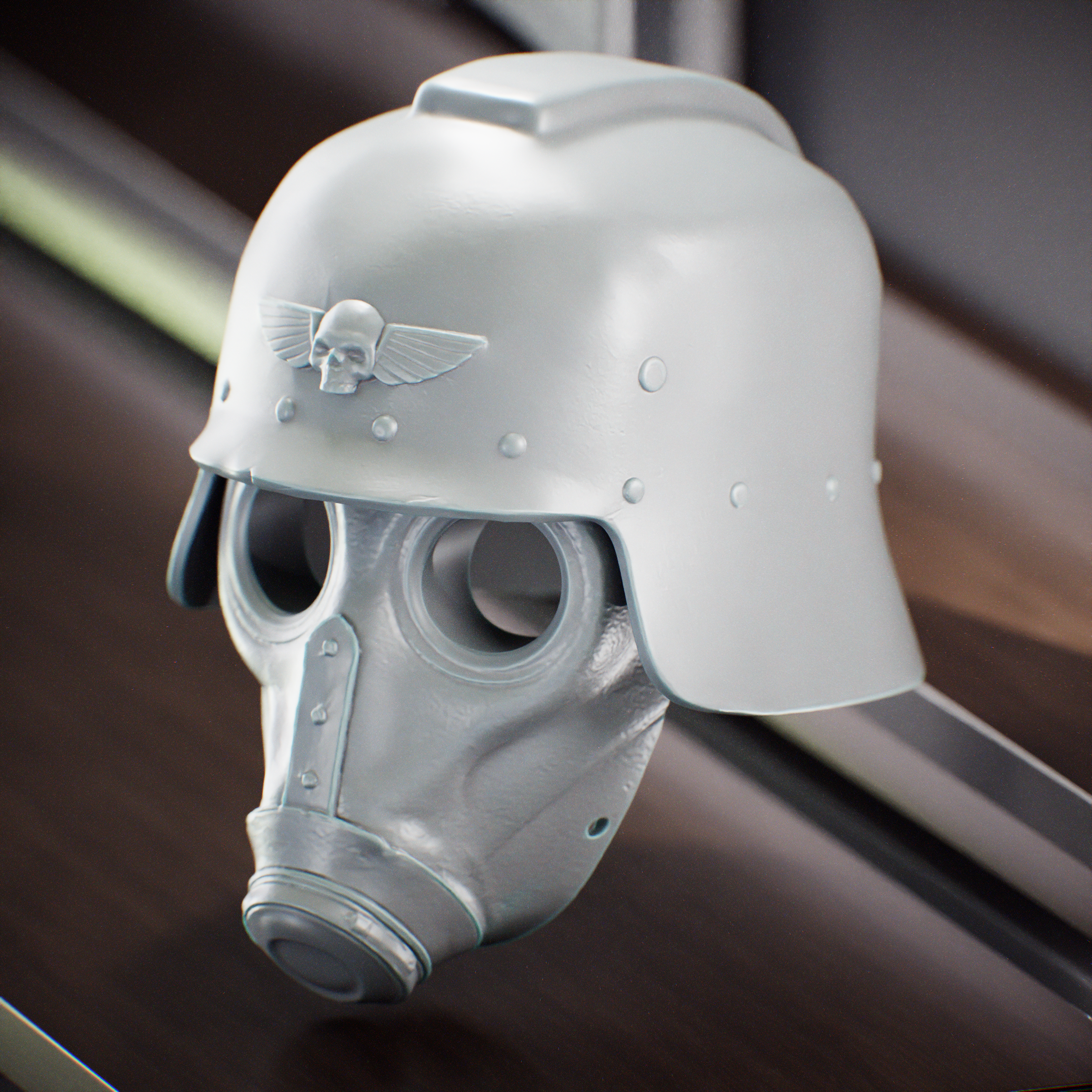 Space marine Rust mask & Helmet - Casco & Mascara de marinos del espacio