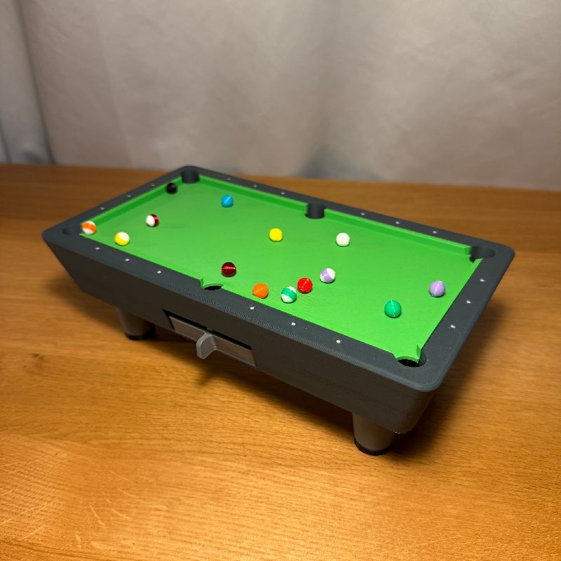 Mini Tabletop Pool Table by fifindr | Download free STL model ...
