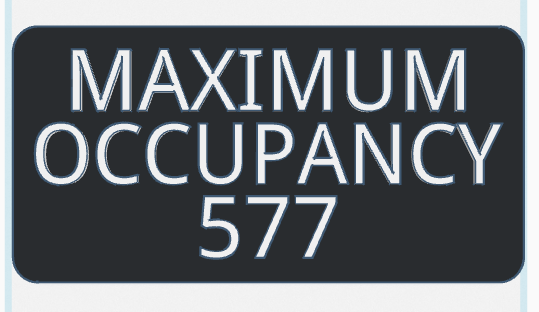 Maximum Occupancy Sign