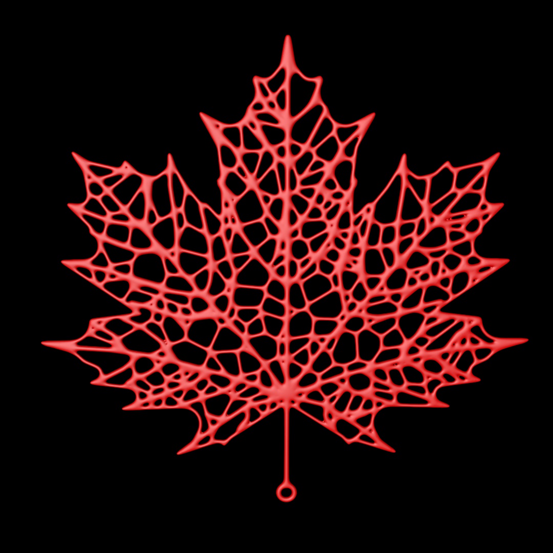 Voronoi Maple Leaf