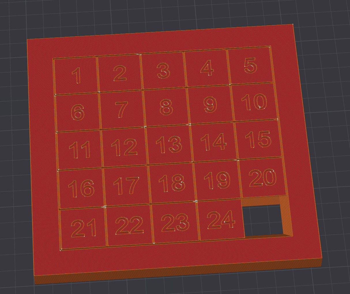 Sliding Puzzle 5x5 by kossbert | Download free STL model | Printables.com