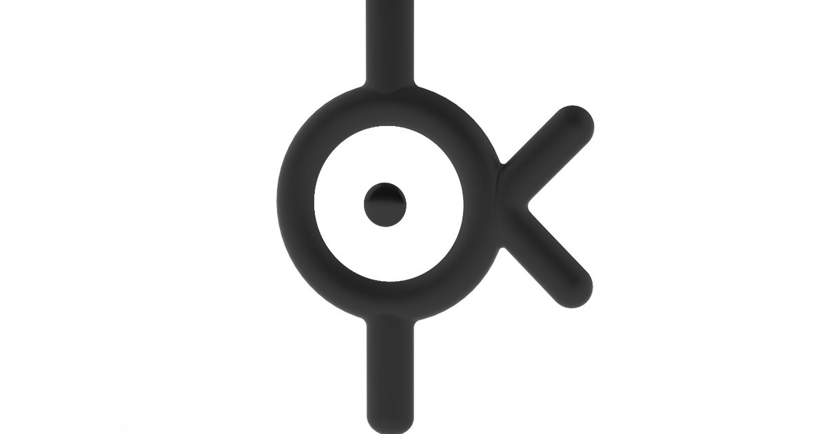 ★入手困難★IAB Studio x Pokemon Unown Keyring Premium Access $25/mth 3D model membership with POKEMON