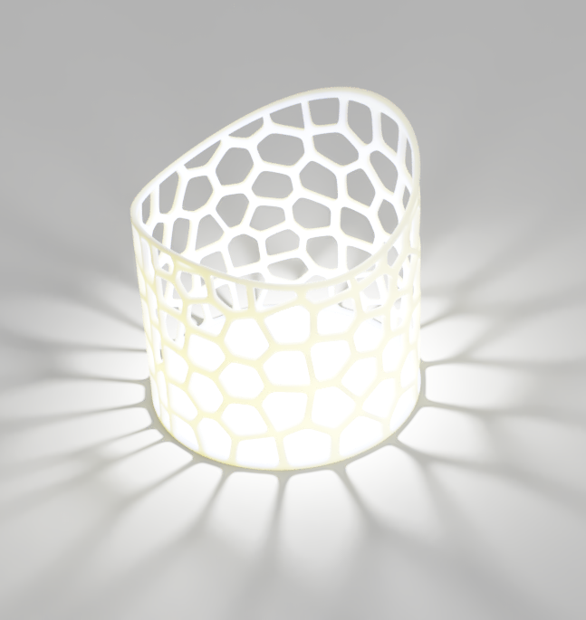 Tea Candle Voronoi Holder