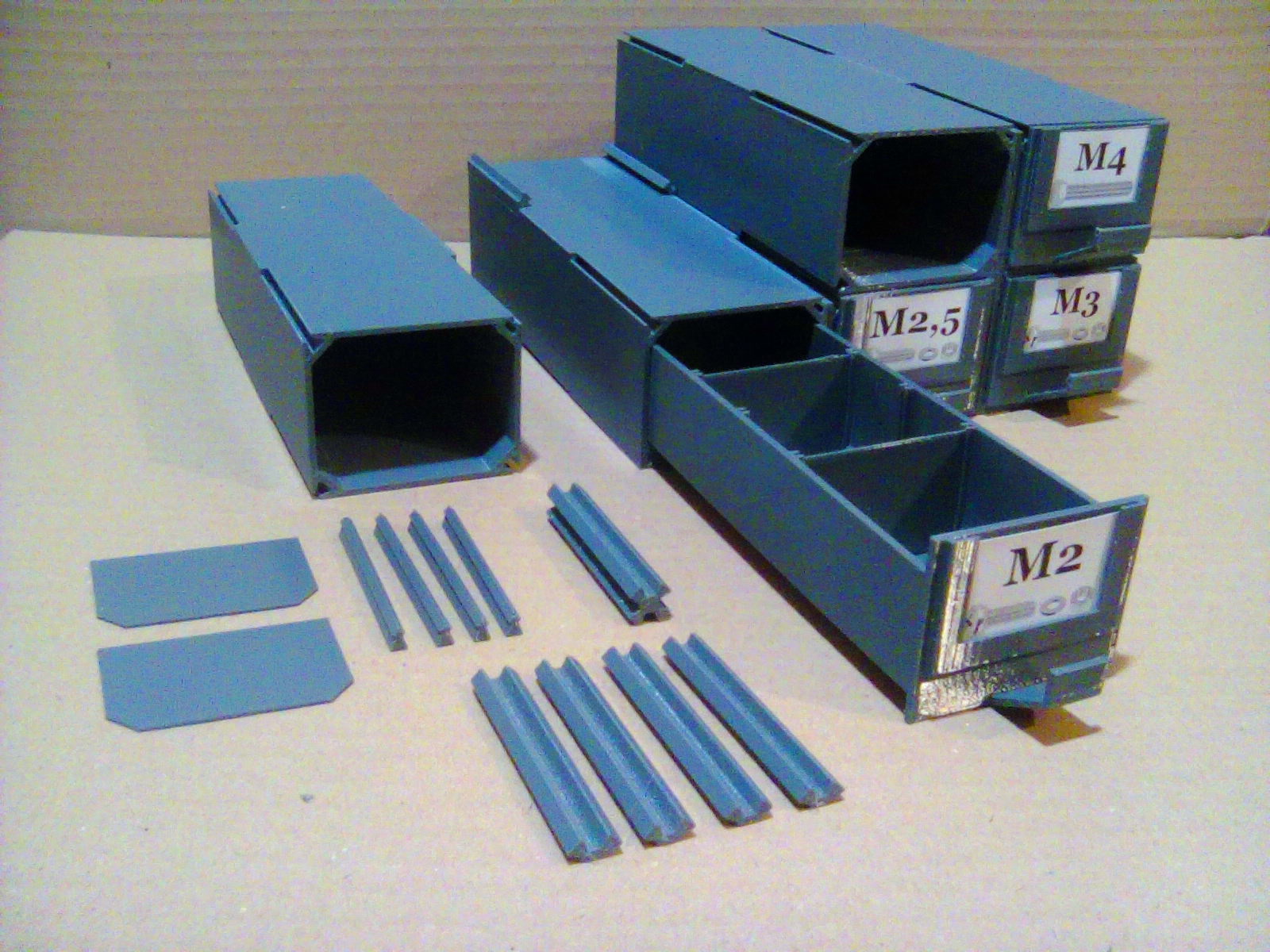 Modular small parts drawers