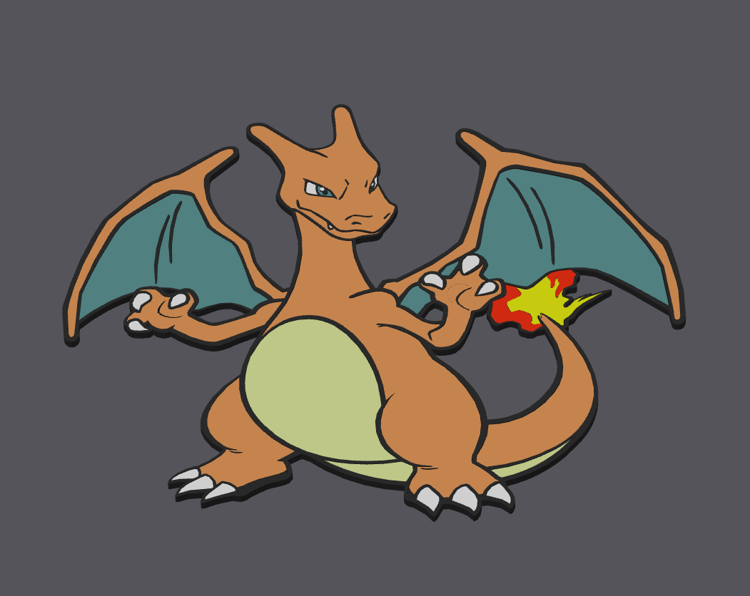 Multi Color Charizard for Bambu AMS