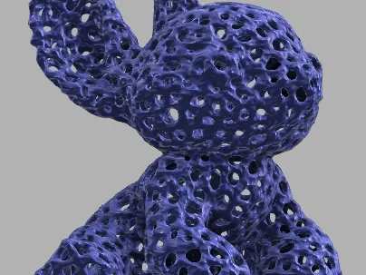 Low Poly Voronoi Stitch