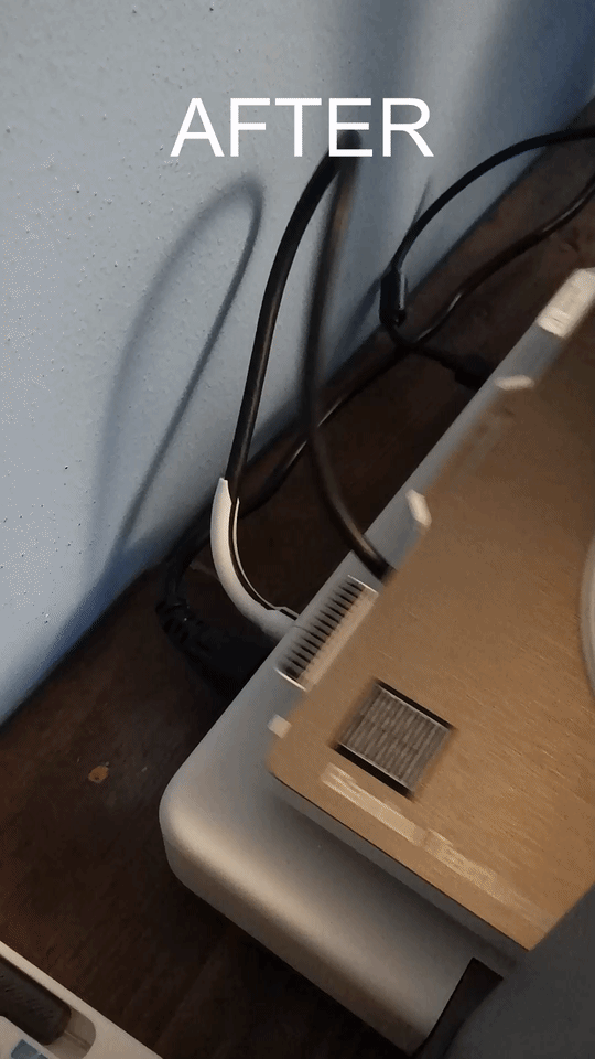 Bambulab A1 bed cable holder