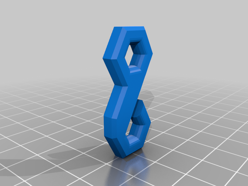 Miniatura 2 do modelo 3D Hexagonal rope hook