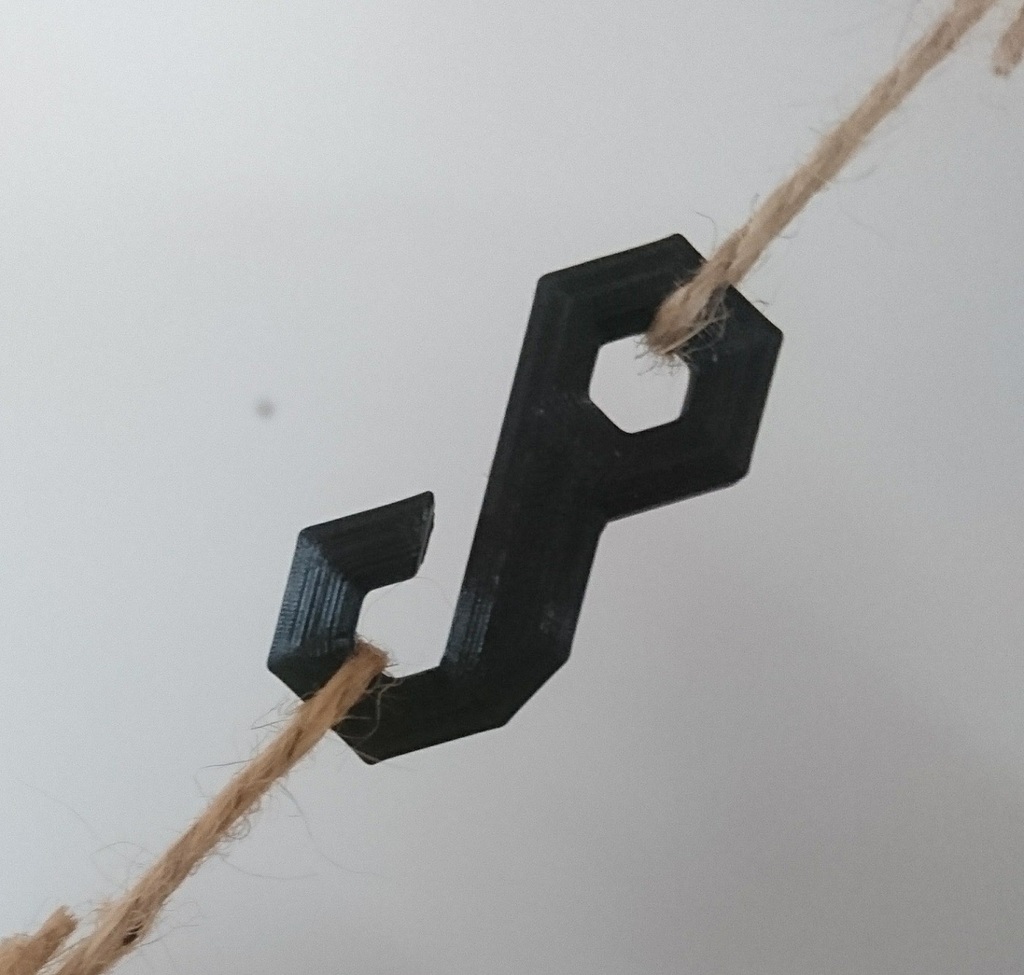 Hexagonal rope hook