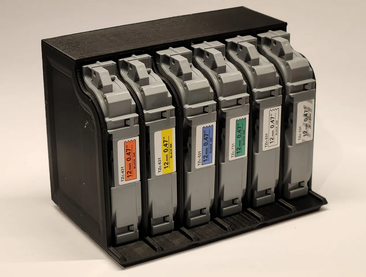 Brother P-Touch Printer and Cartridge Gridfinity Stand by fotomas